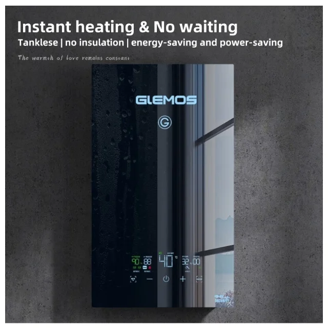 สมาร์ทขนาดเล็กเครื่องทําน้ําอุ่นไฟฟ้าทันที 9kw Tankless เครื่องทําน้ําอุ่นทันทีสําหรับห้องครัวบ้านห้องน้ํา