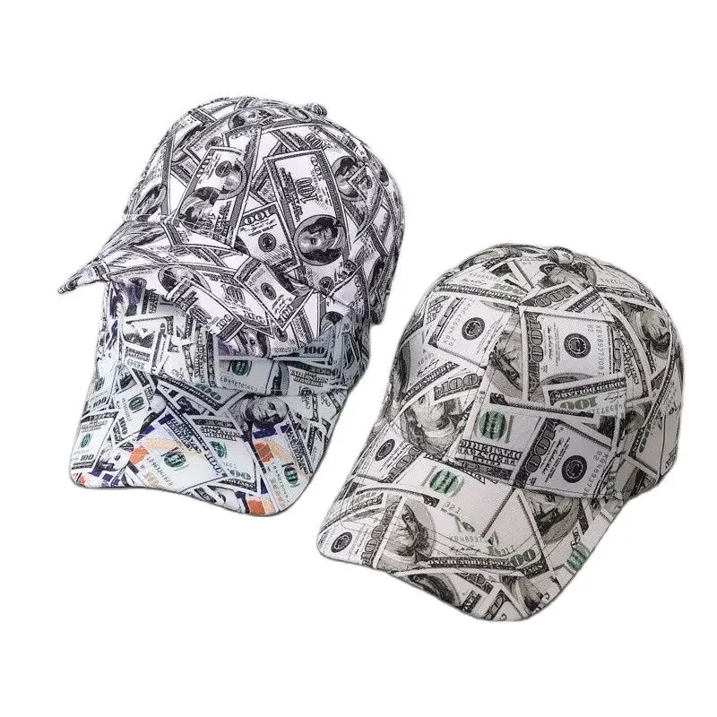 Spring Polyester Print Casquette Baseball Cap Adjustable Outdoor Snapback Hats for Men and Women 16