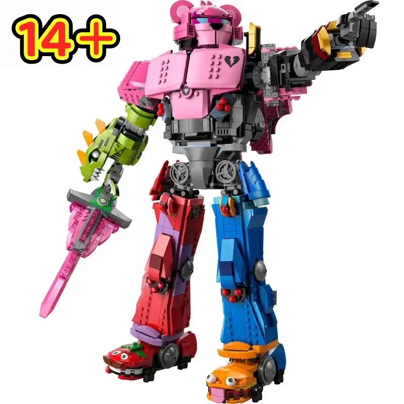 

2026 Новый MOC красочный лидер команды, совместимый 77078, строительные блоки, экшн-робот, кирпичи, игрушки, подарки на день рождения для детей
