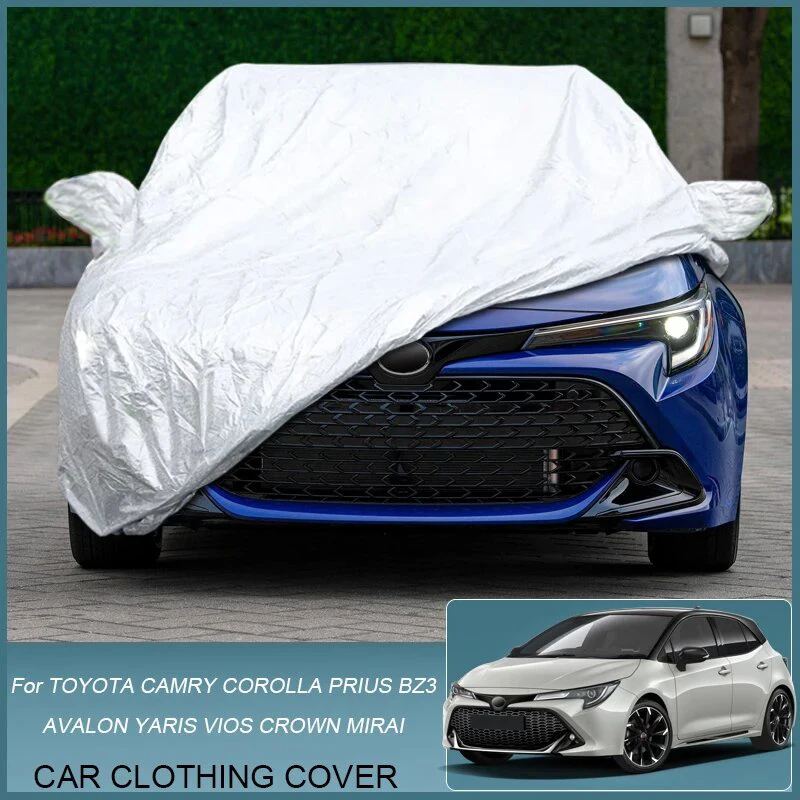 Car Cover For Toyota CHR,PRIUS,AVALON,BZ3,COROLLA,CROWN, YARIS,Auto Dustproof Anti-Rain Snow Waterproof，Car dust cover