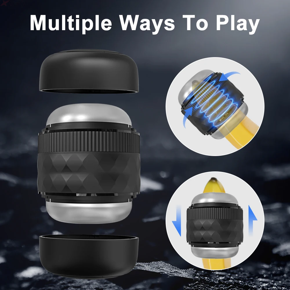 Male Masturbator Automatic Thrusting Penis Pump Trainer Vibration Masturbation Cup Vagina Massage Pussy Sex Toys Adult 18+ view 4