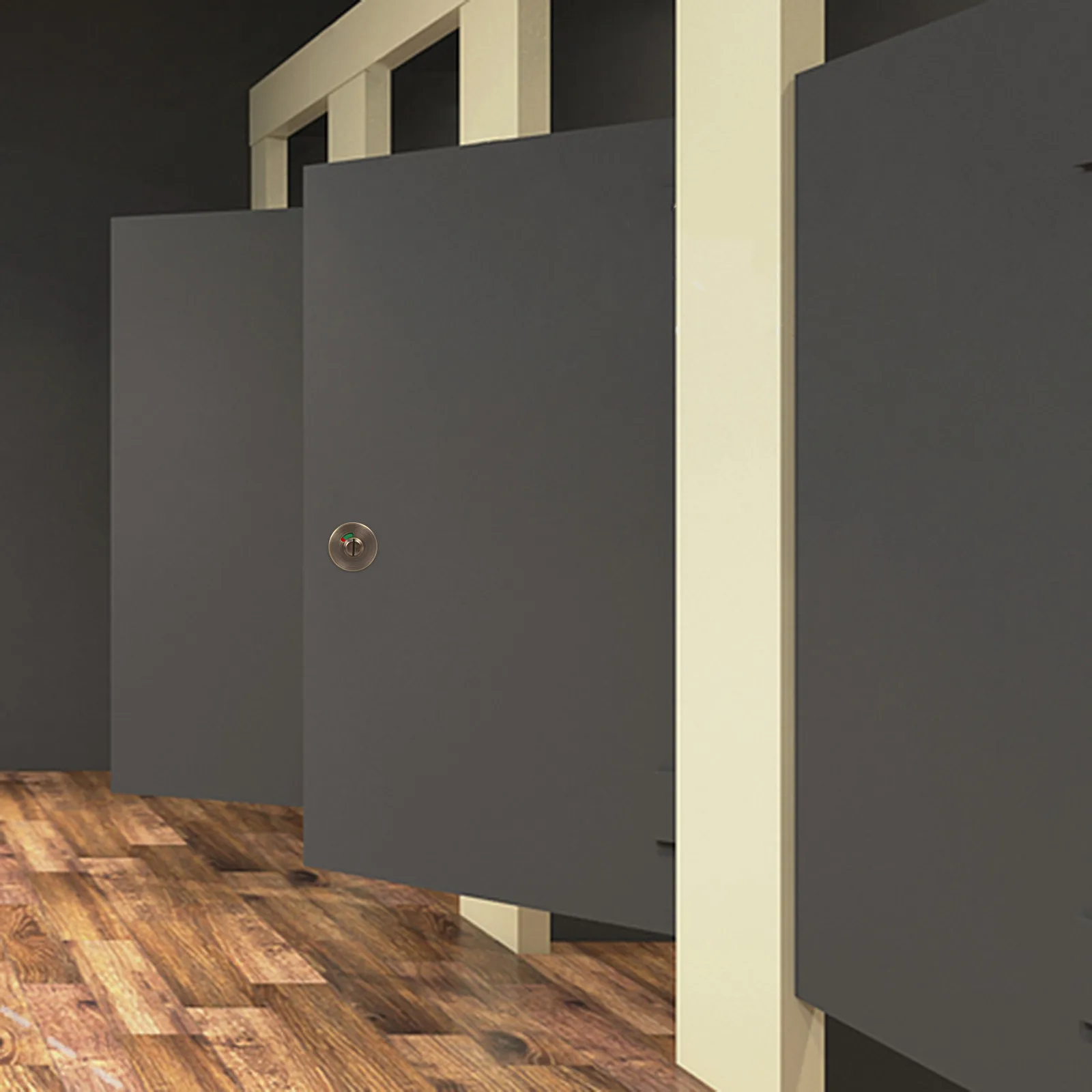 

Indicator Lock for Bathroom Stainless Steel Restroom Door Handle Keyless Privacy Bolt Commercial Public Toilet Stall Latch