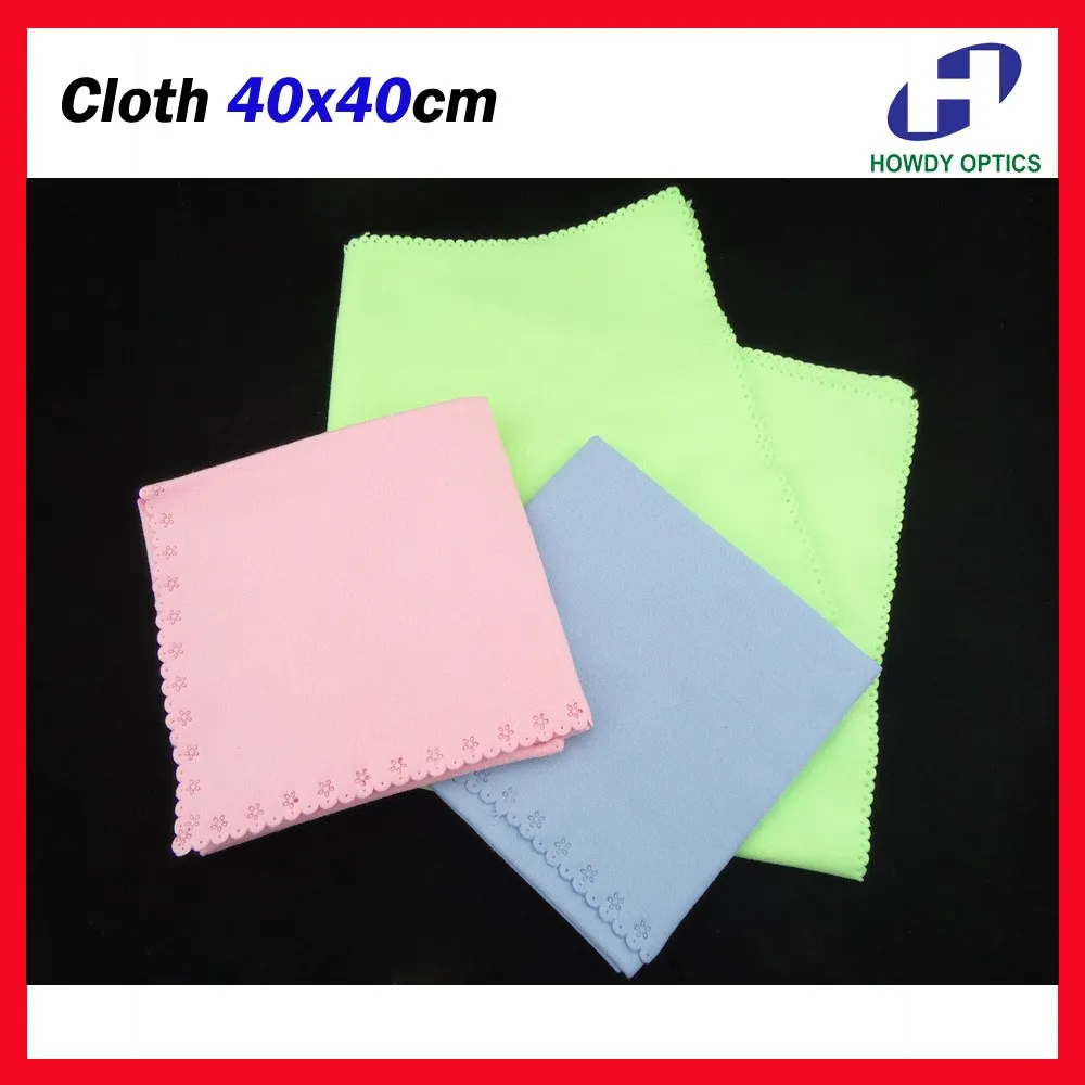 

10pcs Big Size 40x40cm eyeglasses Windshield Window Glasses Lens Microfiber Cleaning Cloth Double Side Velvet Type