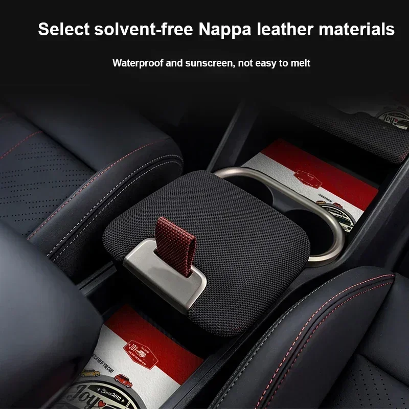 6Pcs For Mini Countryman U25 2024 2025 Leather Car Door Groove Mat Slot Cup Holder Pad Anti-slip Decoration Cover