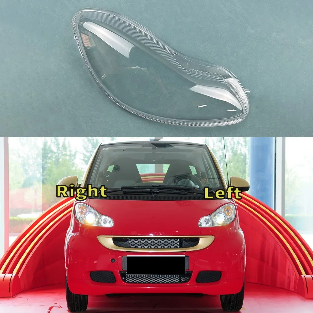 

For Mercedes-Benz Smart W451 2012 2013 Headlight Transparent Shell Headlamp Cover Lens Plexiglass Replace The Original Lampshade