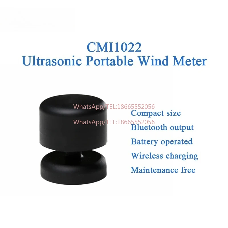 

CALYPSO CMI1037 Ультразвуковой портативный мини-анемометр со сверхнизким энергопотреблением, датчик скорости ветра и измерение направления