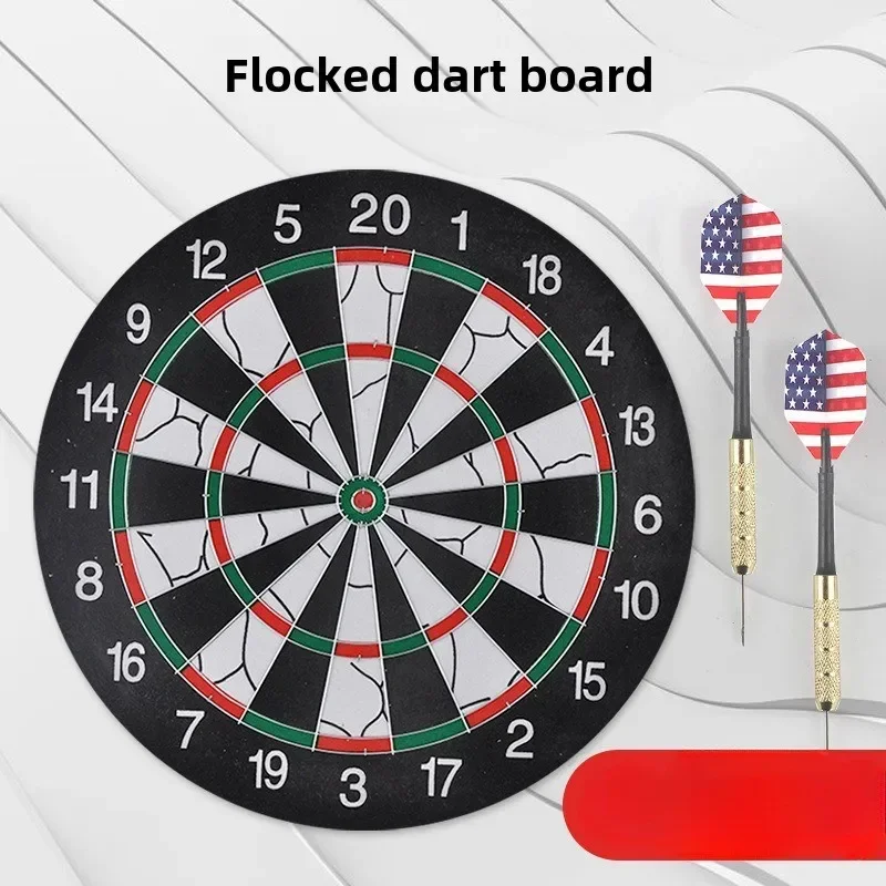 18-inch super thick double-sided flocking dart board Indoor entertainment toy professional training dart board set