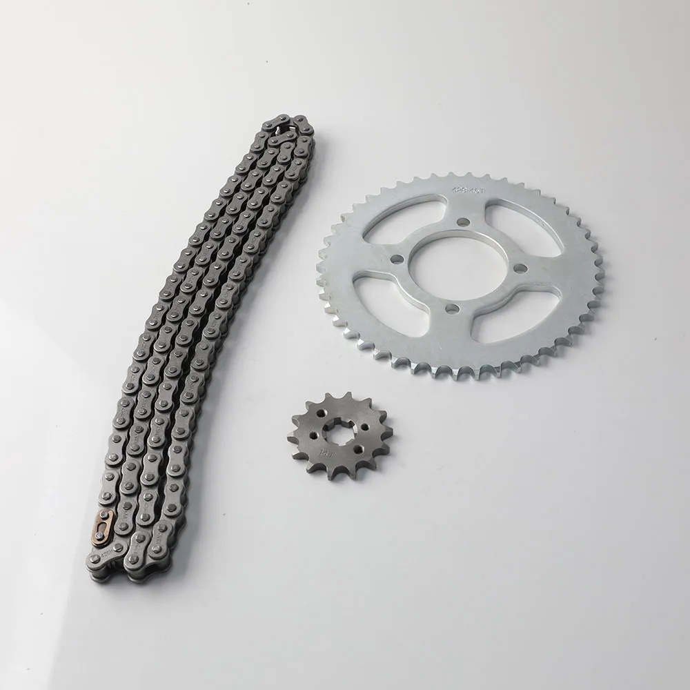 قطع غيار الدراجات النارية الجبهة الخلفية سلاسل الاضراس مجموعة تروس 45T 14T الأسنان لياماها YBR125 YB125 YB125Z YBR125G STX125 YBR 125 YB 125