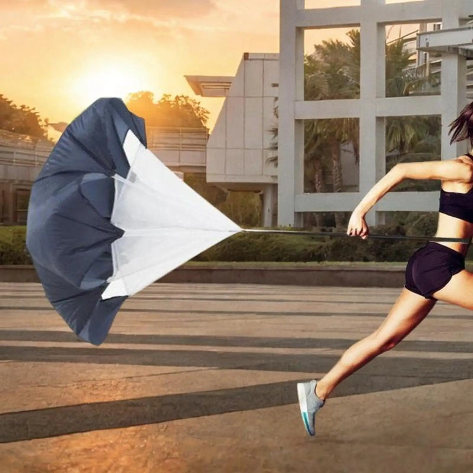 Resistance Parachute Running Chute for Soccer Drilling Power Exercise Runner