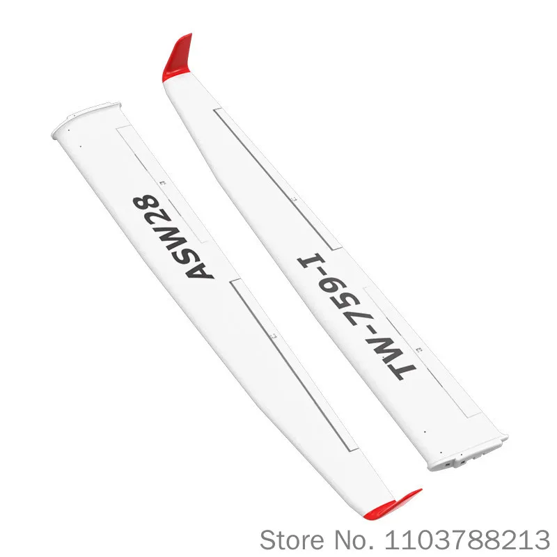 Volantex Rc Glider Spare Wings Asw28 Tm 759 1 Replacement Parts For Fixed Wing Rc Airplane Outdoor Remote Control Flying Hobby