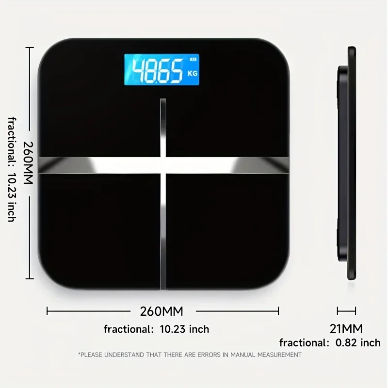 Weight Loss Weighing Device LED Display Smart Body Weight Scale Battery Version Precision Electronic Scale for Home Office Adult