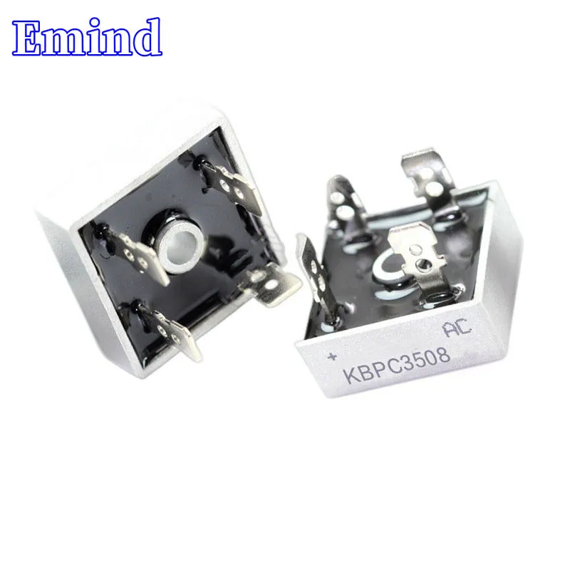 

2Pcs KBPC3508 Bridge Rectifier 35A/800V DIP-4 Square Bridge Cuttable Feet GBU Footprint Bridge Stack