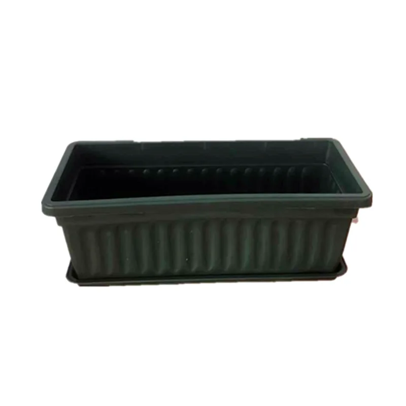 Rectangular Vegetable Planter Box Thickened Extra Large Resin Growing Container for Balcony Patio Garden Creative Durable Raised