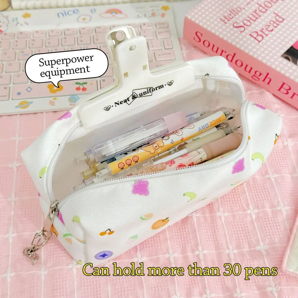 لطيف القوس القلم حقيبة سعة كبيرة متعددة الوظائف مقلمة صندوق القلم هدية #4