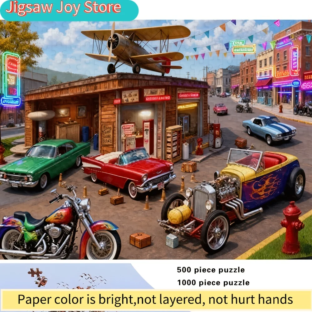 

Пазлы для взрослых и всей семьи, 500/1000 элементов – сложная крупномасштабная головоломка, игра для снятия стресса и развития семейных связей