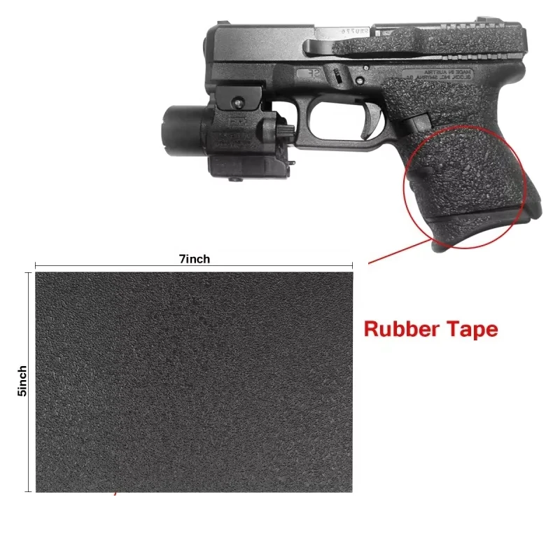 Rubber Texture Grip Non-slip Grips Material Sheet Wrap Tape Pistol Gun Phone Skateboard Computer Knives Cutters EDC Tool Sticker