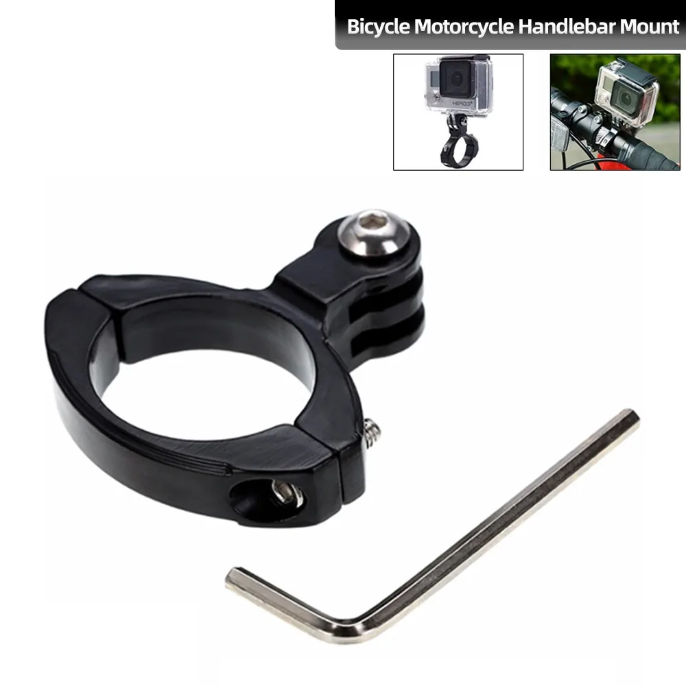 For GoPro Bike Handlebar Mount Aluminum Clamp For GoPro Hero 13 12 11 10 9 DJI Action 3 Insta360 X4 X3 Action Camera Accessories