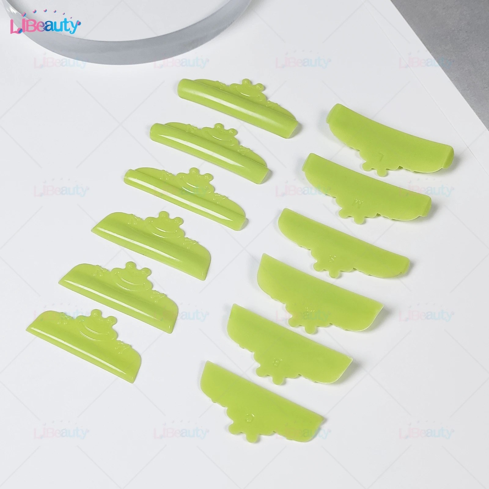 Libeauty 6 Pairs C And L Curl Silicone Eyelash Perm Rod Sticky Lash Lift Pad Lifting 3D Eyelash Curler Accessories Makeup Tools