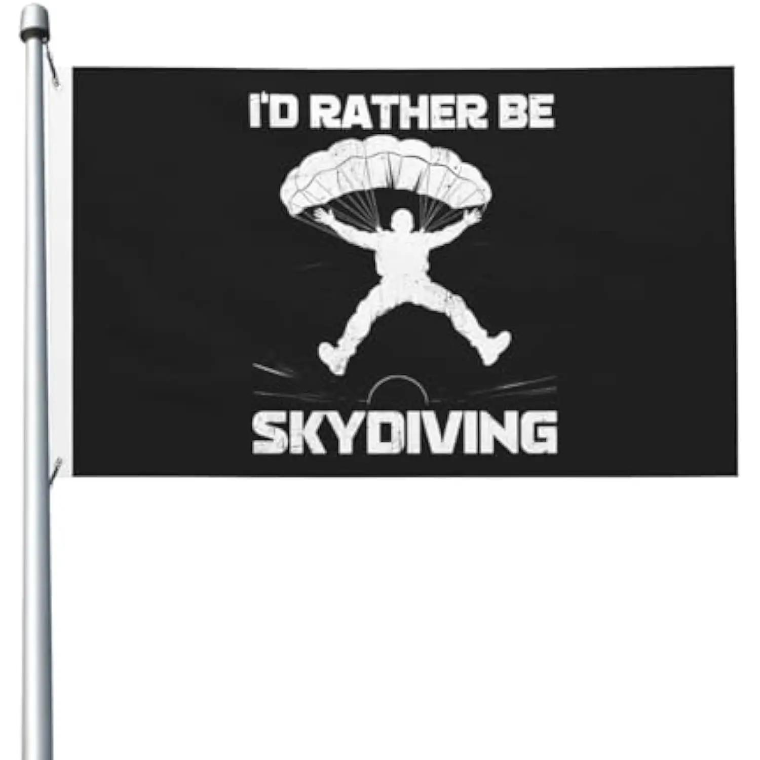 I'd Rather Be Skydiving Polyester Flag Outdoor Indoor House Decor 3x5FT 4x6FT