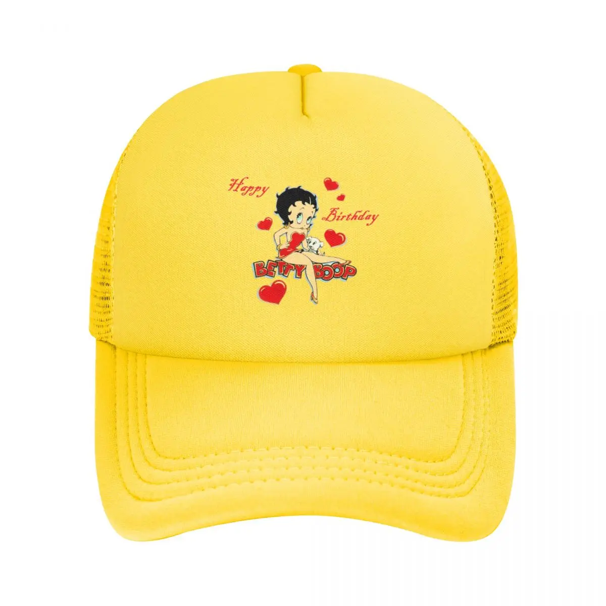 Cartoon Girl Bettys Mesh Baseball Caps Snapback Fashion Baseball Hats Breathable Casual Casquette Outdoor For Men's And Women's