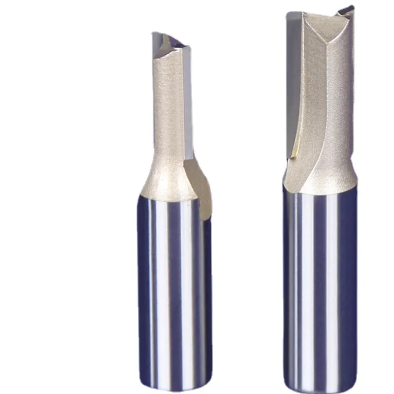 

1/4 1/2 дюйма деревообрабатывающий инструмент двусторонняя прямая фреза для гравировально-обрезного станка с короткими краями долбежная фреза