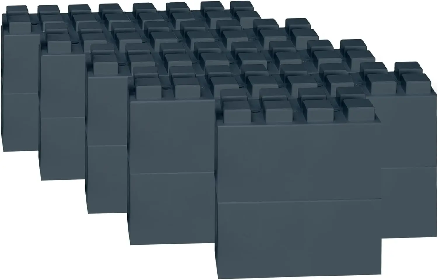 

18Pcs 12" x 6" Full Size Plastic Modular Bulk Pack | Giant Building Blocks | Easy to Connect & Reuse | Indoor & Outdoor Use