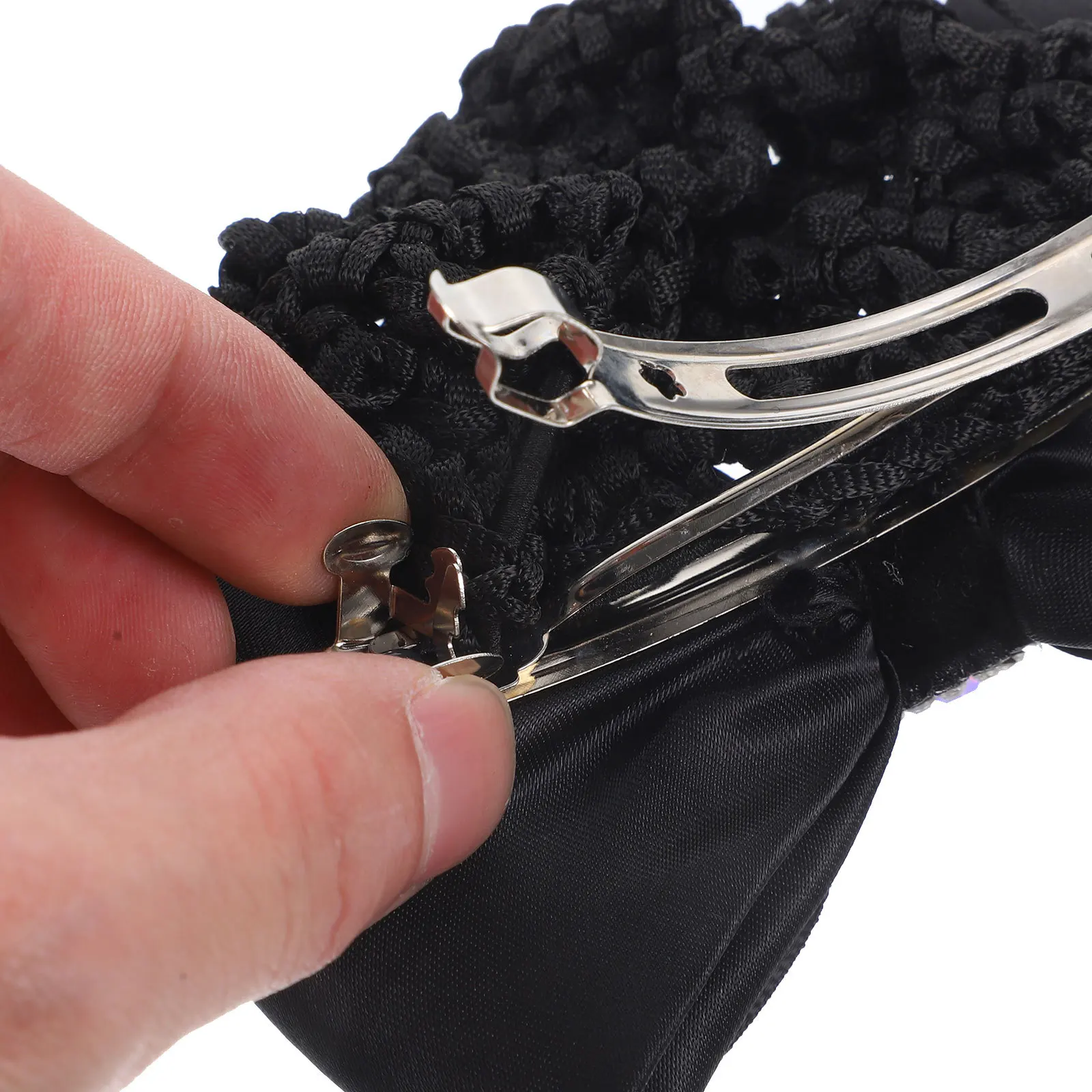 

2Pcs Hair Bun Covers Bowknot Net Accessories for Women Nurse Stewardess Classic Design Breathable Lightweight Bun Net