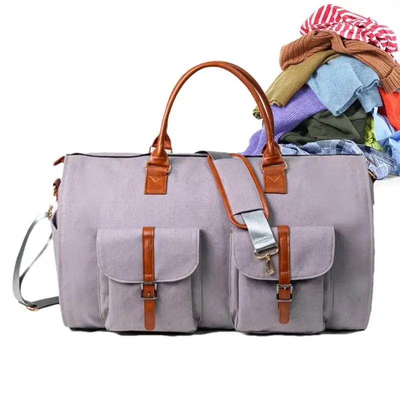 

Carry On Garment Bags Foldable Waterproof Garment Bag Multifunctional Zippered Flight Bag Portable Duffel Bags With Multiple