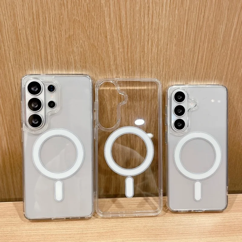 For Magsafe Magnetic Clear Case For Samsung Galaxy S25 Edge S21 S24 S23 S22 S26 Ultra FE Plus A16 A36 A56/26/15 A35 A55/17/07/54