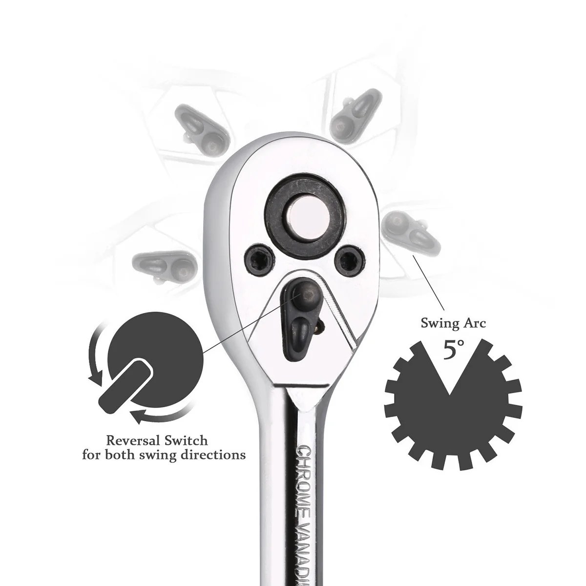 مجموعة أدوات مقبس مفتاح الربط بسقاطة 12 في 1 لصيانة وإصلاح المركبات المتينة ومجموعة مقابس مفتاح الربط