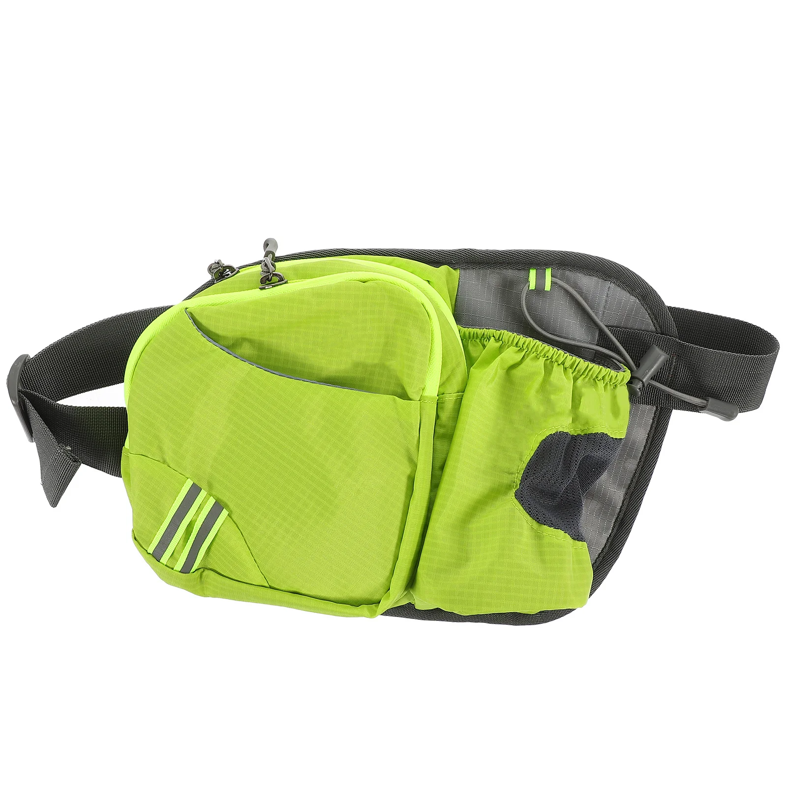 Green Running Belt Bag Pouch with Kettle Holder Lightweight Portable for Men Women Hiking Climbing Travel Sports