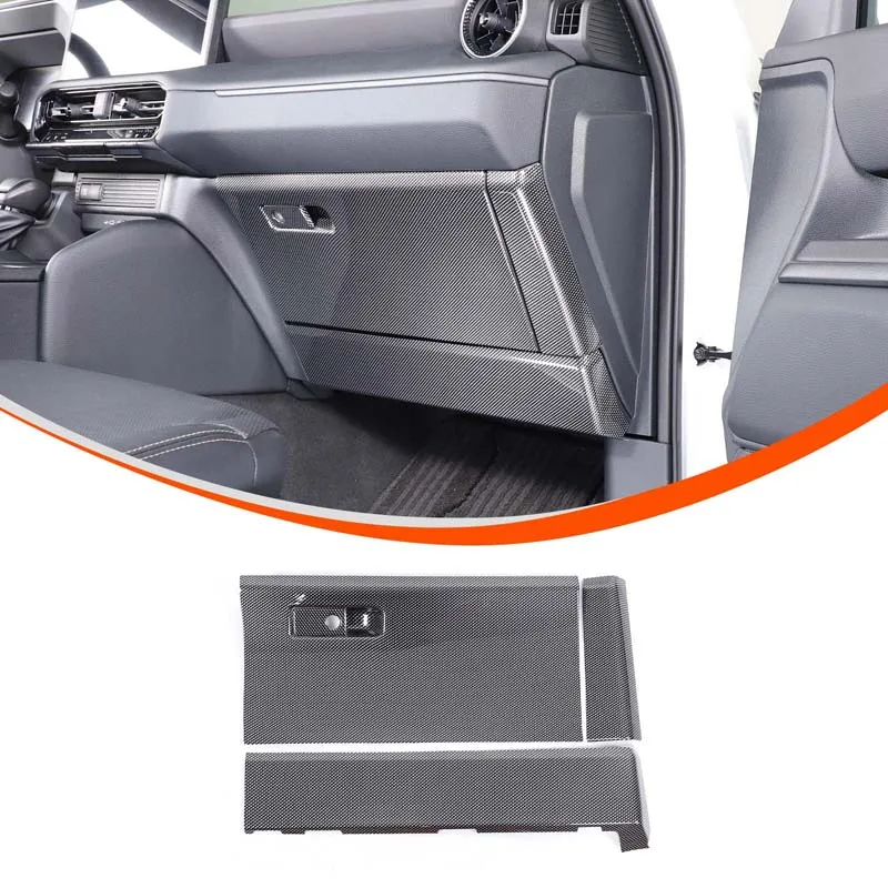 

For Toyota Prado 2024+ glove box decorative panel ABS carbon fiber pattern car glove box decorative panel accessories 4PCS