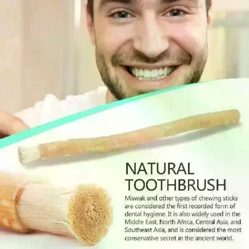 /ACR/Portable Natural Miswak Toothbrush Traditional Teeth Whitener & Manual Tooth Care Stick For Travel 1Pcs
