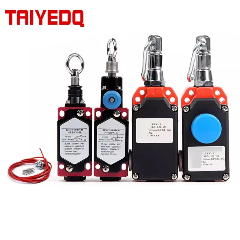1PC Travel Switch LS-LX-S/Z Safety Wire Control One-Way Pull Rope Emergency Stop Switch Manual Automatic Reset