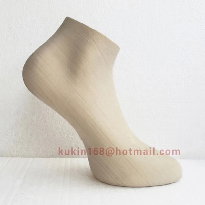 Socks / Sandals display wooden foot mannequin