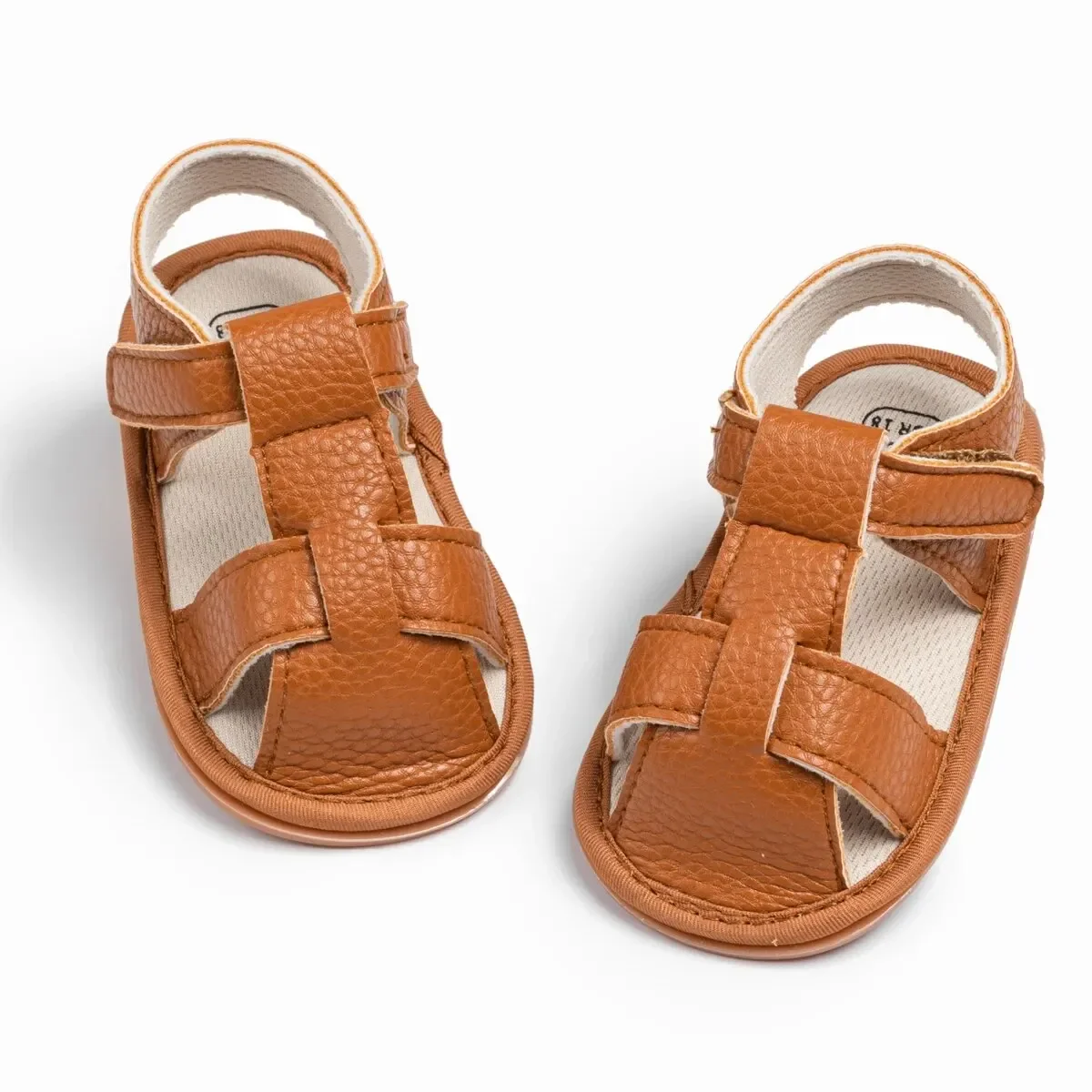 2024 nuovi sandali estivi per bambini in pelle PU Low Top neonato per il tempo libero scarpe per neonati sandali per bambina morbidi antiscivolo