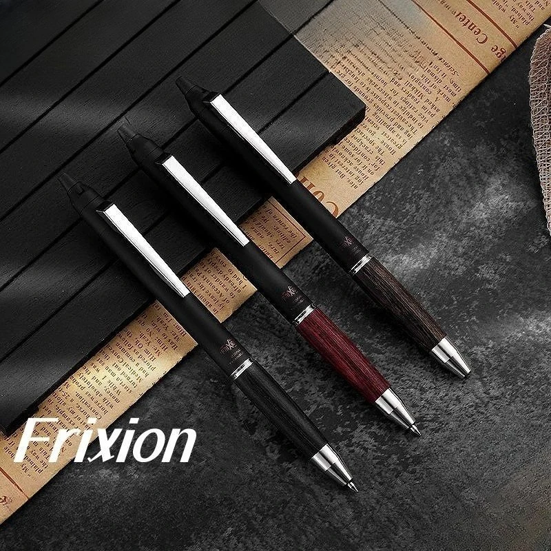 

Japanese PILOT ZONE Gel Pens Series High-value Student Notes with Black Wood Grain and Resin Ballpoint Pen Erasable Stationery