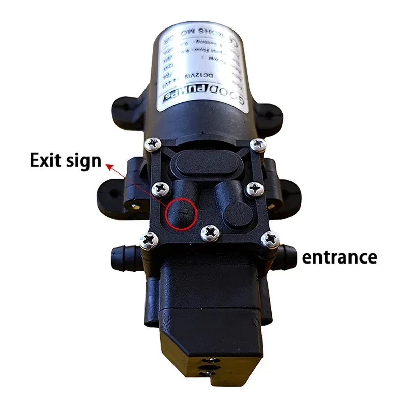 Imagem -04 - Bomba de Água Automática do Interruptor do Fluxo Bombas o Bomba de Escorva Automática para Pulverizadores Lava-carros Diafragma 6l Min dc 12v 70w 130psi de Alta Pressã