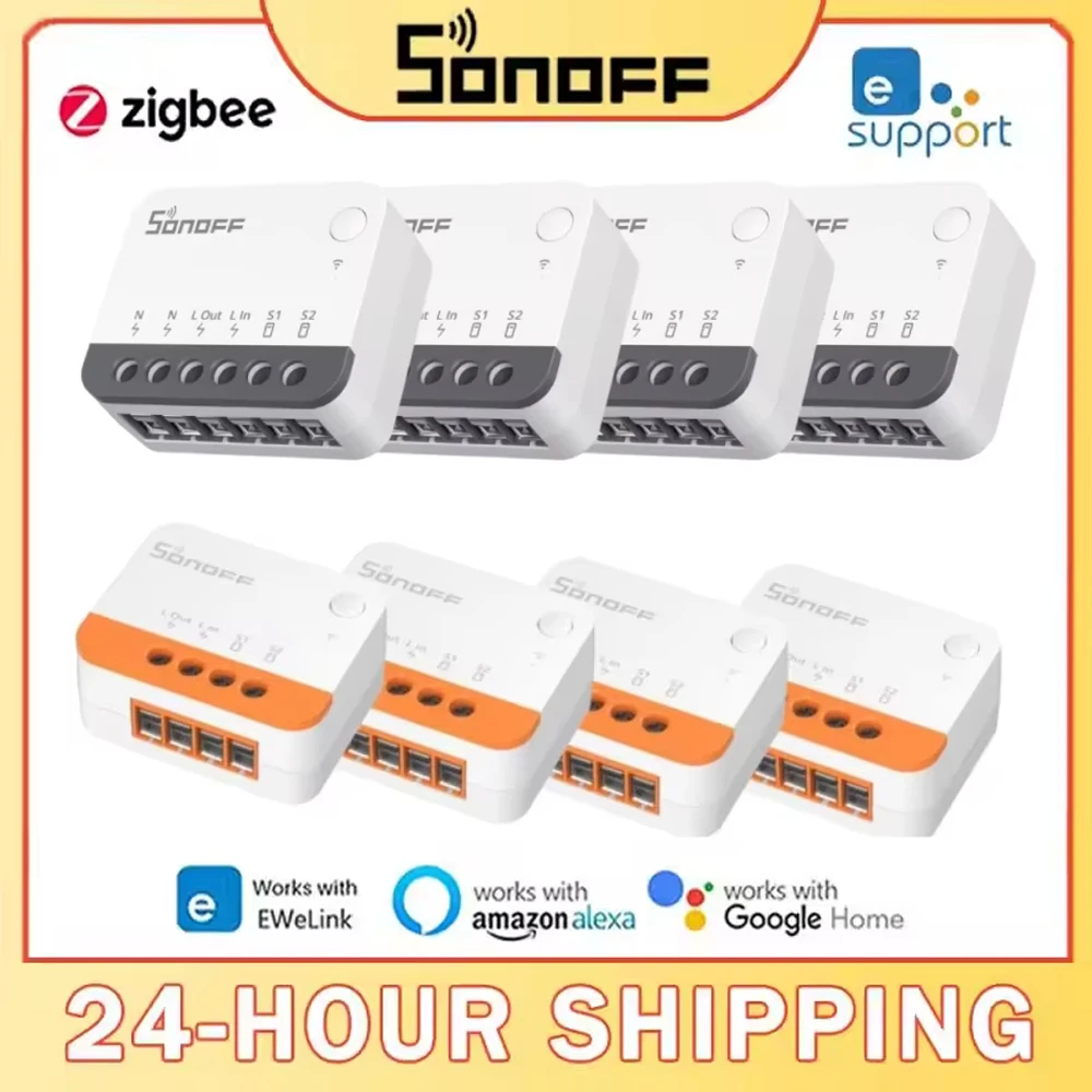 SONOFF ZBMINI-L2/ ZBMINI Zigbee DIY Smart Switch Module No Neutral Wire Required 2 Way Control Home Automation For Alexa eWelink