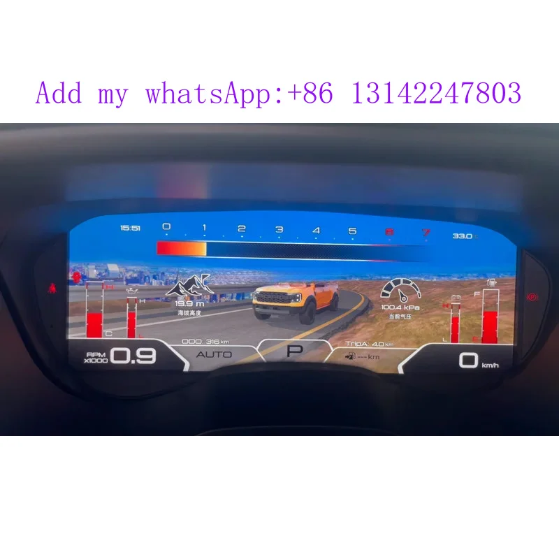 Car LCD instrument for T7 T8  LCD Meter instrument Cluster Speedometer Gauge Dashboard Digital