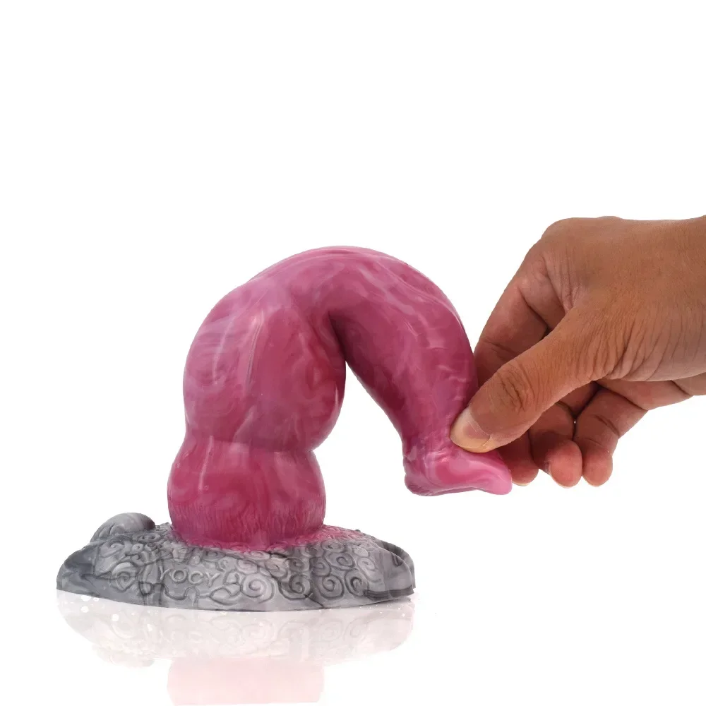 Hund Dildo sexy Spielzeug für Frau Mastur bator Sex Produkte Silikon Penis Saugnapf Monster Didlo künstliche Gode Erwachsene