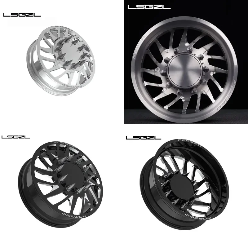 i LSGZL 22 24 26 Inch Dually Truck Rims 8x6.5 6x139.7 8x180 10x285.75 Wheels for Chevy Silverado 3500 F350 Dually 3500 HD