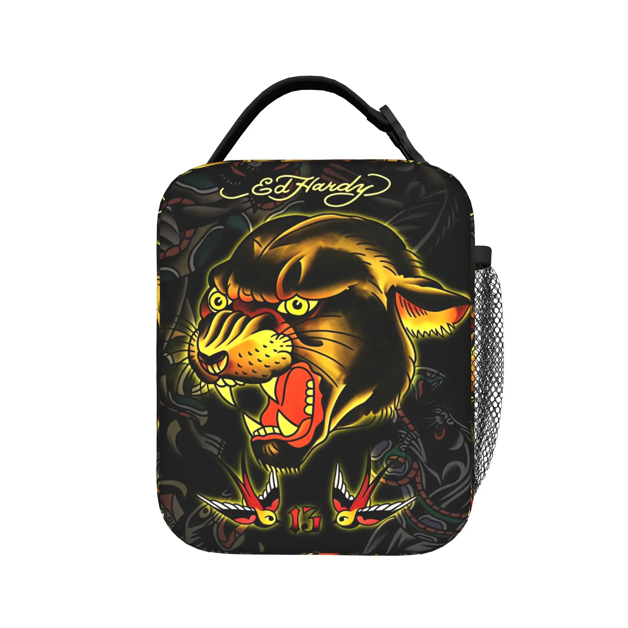 Bolsa de almuerzo E-Ed H-Hardy a la moda, divertida lonchera para mujer, práctica bolsa térmica, bolsos térmicos con diseño gráfico Oxford