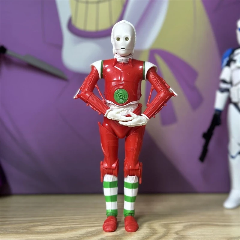 Hasbro Star Wars Рождественская ограниченная серия C3Po Этикетный робот 6-дюймовый оригинальный оптовый товар с дефектами Модель куклы Фигурка