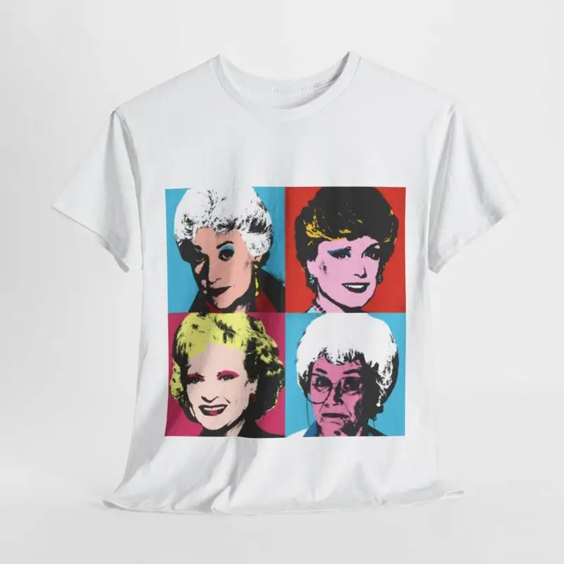 

T Shirt Golden Sleeve For Men Warhol Girl Girls Women Boy Family Friend Uni