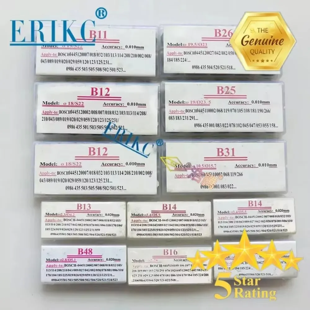 50PCS Injector Washer Shim B11 B12 B13 B14 B15 B16 B22 B25 B26 B31 B37 B40 B41 B48 Adjusting Washers Shims Gasket Repair Kit