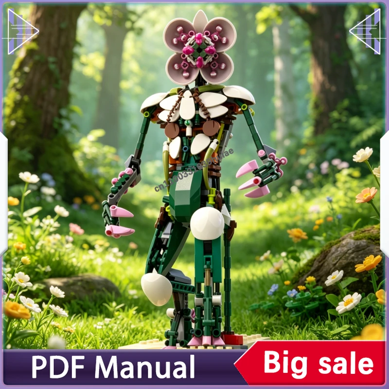 

Demonic Orchid MOC Building Kit, Creepy Monster Flower Construction Set for Adult Collectors