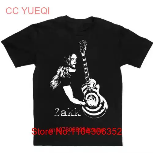 Retro Guitar Zakk Wylde T Shirt  Men Black S 5XL LE162 long or short sleeves