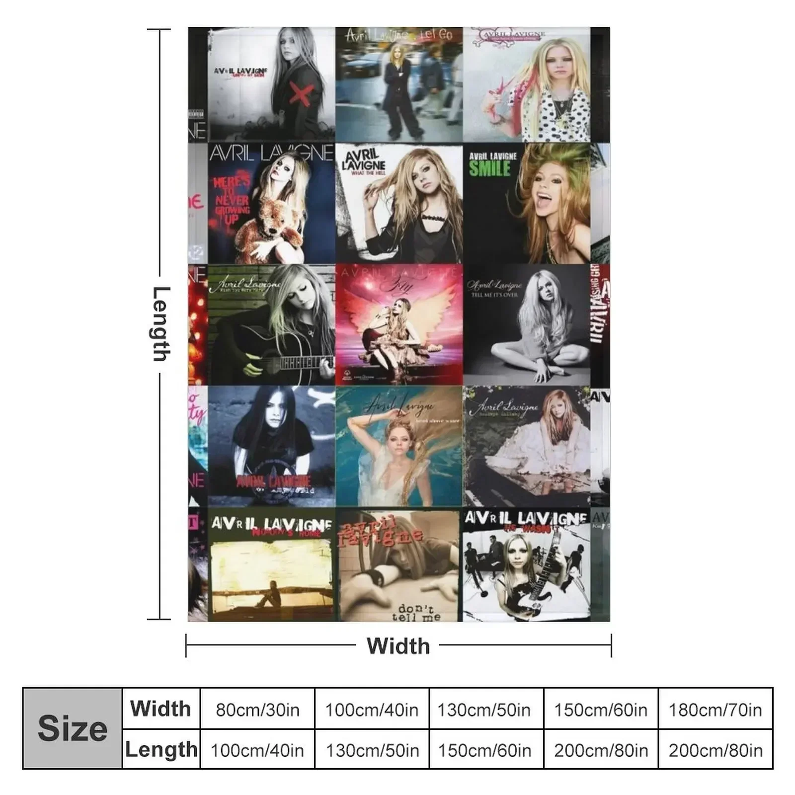 Ai Avril Lavigne Quilt For Fans Throw Blanket halloween for babies funny gift Blankets