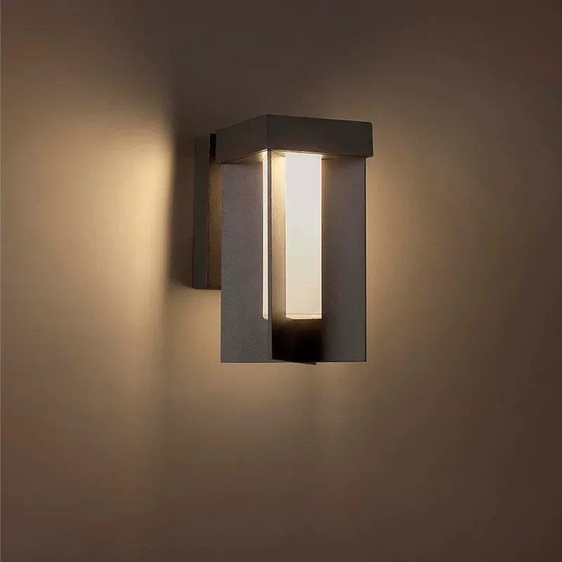 External Sconce Lamp Aluminum Wall Light Waterproof Outdoor Led Lighting Fixture Garden Yard Luminaire for Balcony